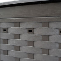 Thumbnail for Gartenkomposter 3 Stk. Braun 60x60x83cm 900 L Kunststoff Rattan