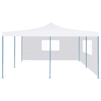 Thumbnail for Faltpavillon mit 2 Seitenwänden 5x5 m Weiß