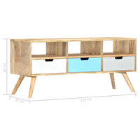 Thumbnail for TV-Schrank 110×35×48 cm Massivholz Mango