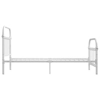 Thumbnail for Bettgestell Weiß Metall 90×200 cm