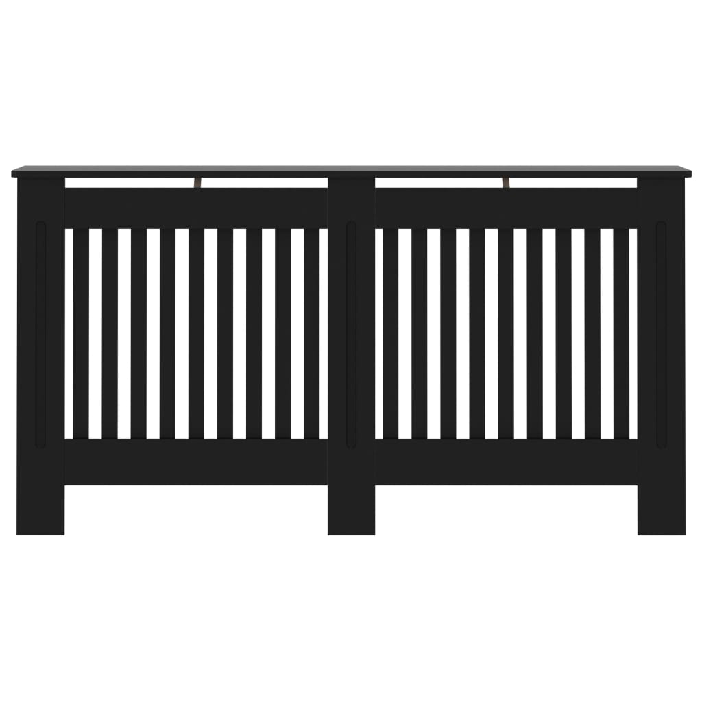 Heizkörperverkleidung Schwarz 152 x 19 x 81 cm MDF