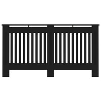 Thumbnail for Heizkörperverkleidung Schwarz 152 x 19 x 81 cm MDF