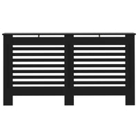 Thumbnail for Heizkörperverkleidung Schwarz 152 x 19 x 81 cm MDF