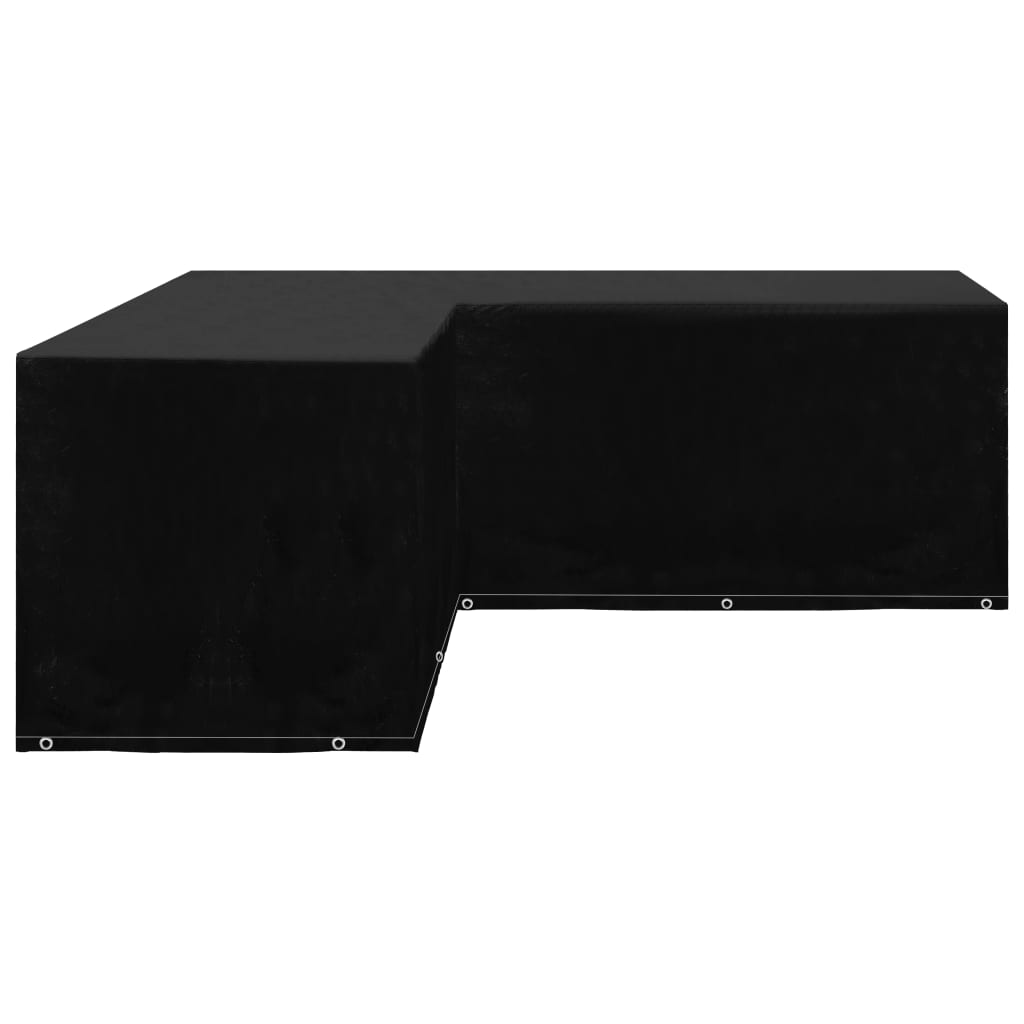 Gartenmöbel-Abdeckung L-Form 12 Ösen 250×250×90 cm