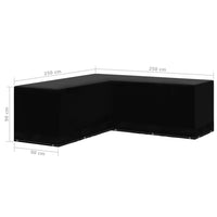 Thumbnail for Gartenmöbel-Abdeckung L-Form 12 Ösen 250×250×90 cm