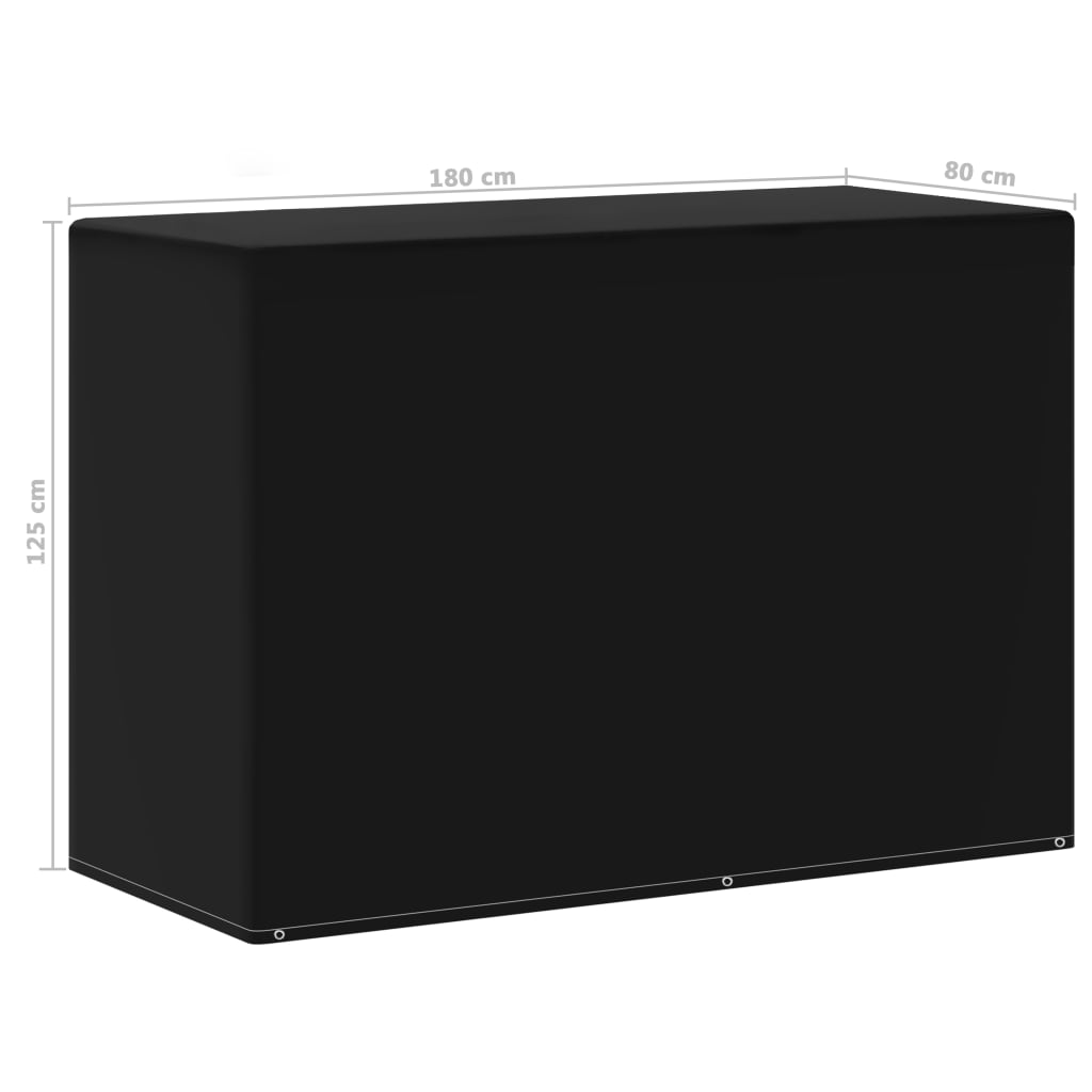 Gartenmöbel-Abdeckung 6 Ösen für Gasgrills 180×80×125 cm