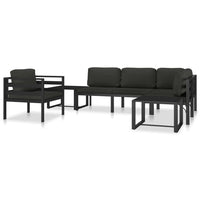 Thumbnail for Modular-Sofa-Eckteil 1 Stk. mit Kissen Aluminium Anthrazit