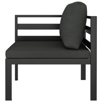 Thumbnail for Modular-Sofa-Eckteil 1 Stk. mit Kissen Aluminium Anthrazit