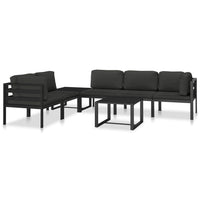 Thumbnail for Modular-Sofa-Eckteil 1 Stk. mit Kissen Aluminium Anthrazit