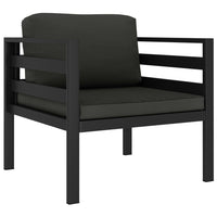 Thumbnail for Einzelsofa mit Kissen Aluminium Anthrazit