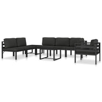 Thumbnail for Einzelsofa mit Kissen Aluminium Anthrazit