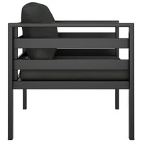 Thumbnail for Einzelsofa mit Kissen Aluminium Anthrazit
