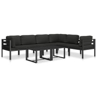 Thumbnail for Einzelsofa mit Kissen Aluminium Anthrazit