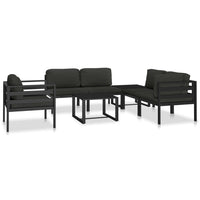 Thumbnail for Einzelsofa mit Kissen Aluminium Anthrazit