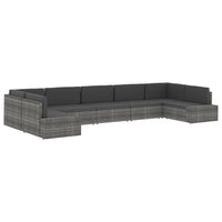 Thumbnail for Modulares Sofa-Eckteil mit Armlehne (rechts) Poly Rattan Schwarz