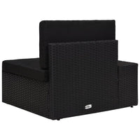 Thumbnail for Modulares Sofa-Eckteil mit Armlehne (rechts) Poly Rattan Schwarz