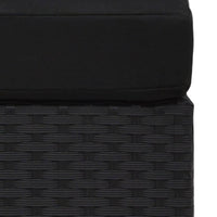 Thumbnail for Modulares Sofa-Eckteil mit Armlehne (rechts) Poly Rattan Schwarz