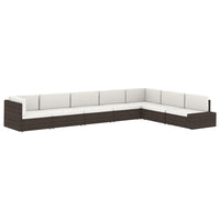 Thumbnail for Modulares Sofa-Eckteil mit Armlehne (rechts) Poly Rattan Schwarz