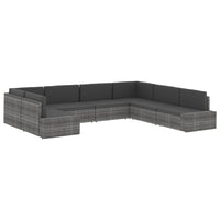 Thumbnail for Modulares Sofa-Eckteil mit Armlehne (rechts) Poly Rattan Schwarz