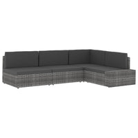 Thumbnail for Modulares Sofa-Eckteil mit Armlehne (rechts) Poly Rattan Braun