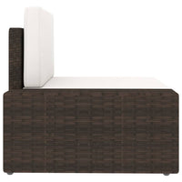 Thumbnail for Modulares Sofa-Eckteil mit Armlehne (rechts) Poly Rattan Braun