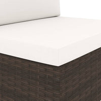 Thumbnail for Modulares Sofa-Eckteil mit Armlehne (rechts) Poly Rattan Braun