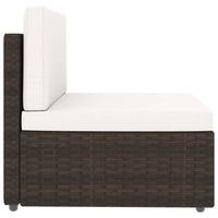 Thumbnail for 2-tlg. Garten-Lounge-Set Poly Rattan Braun