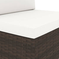 Thumbnail for 2-tlg. Garten-Lounge-Set Poly Rattan Braun