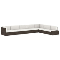 Thumbnail for Modulares Sofa-Eckteil mit Armlehne (links) Poly Rattan Grau