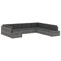 Thumbnail for Modulares Sofa-Eckteil mit Armlehne (links) Poly Rattan Grau