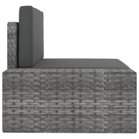 Thumbnail for 3-tlg. Garten-Lounge-Set Poly Rattan Grau