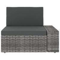 Thumbnail for 3-tlg. Garten-Lounge-Set Poly Rattan Grau