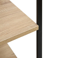 Thumbnail for Mikrowellenregal Schwarz Eiche 60x39,6x123 cm Holzwerkstoff