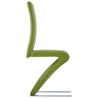 Thumbnail for Esszimmerstühle in Zick-Zack-Form 6 Stk. Grün Kunstleder