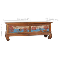 Thumbnail for TV-Schrank 110x35x40 cm Teak Altholz