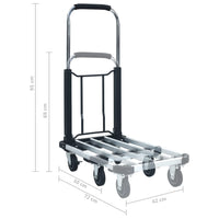 Thumbnail for Transportwagen Klappbar 150 kg Aluminium Silbern