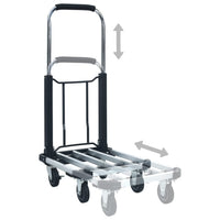 Thumbnail for Transportwagen Klappbar 150 kg Aluminium Silbern