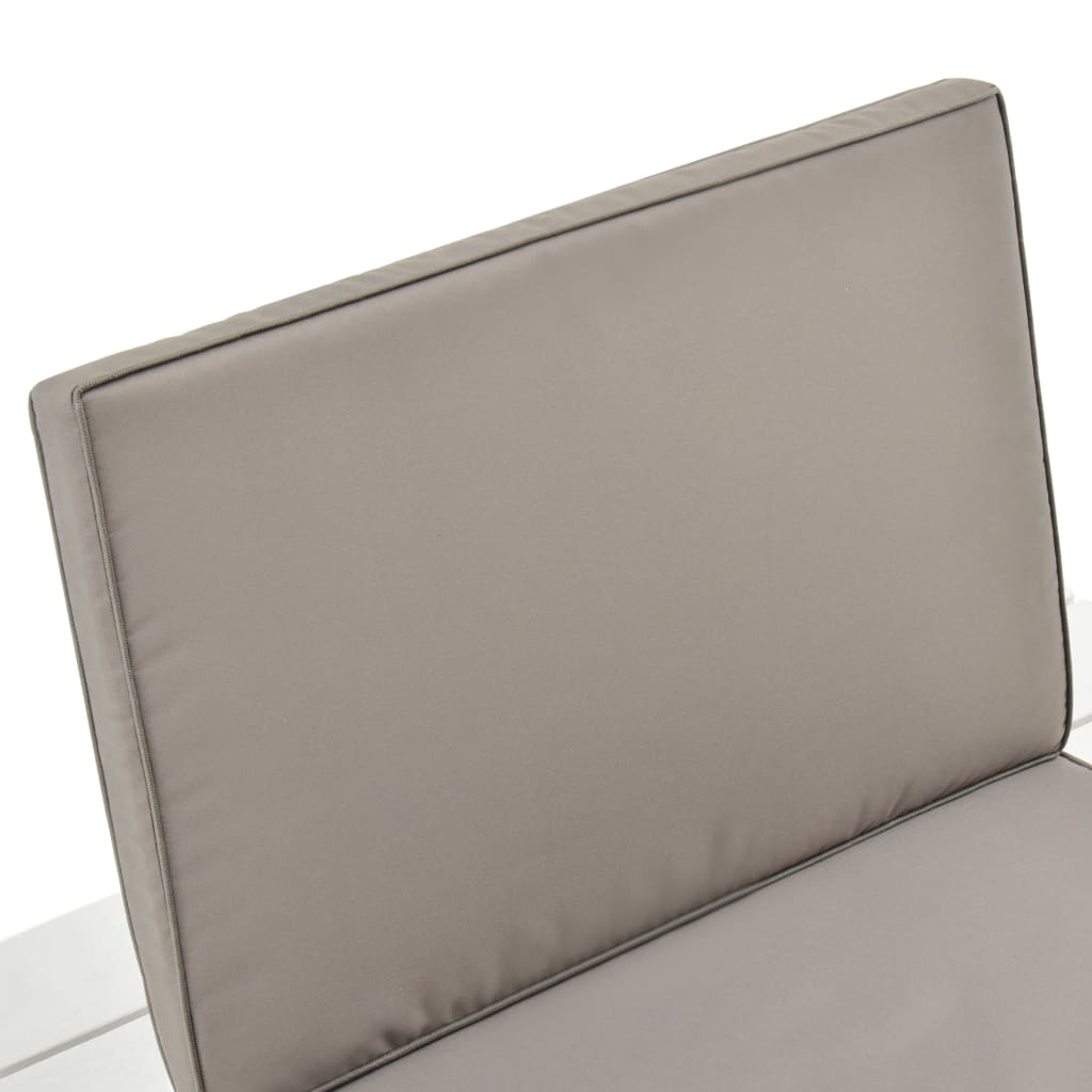 5-tlg. Garten-Lounge-Set Kunststoff Weiß