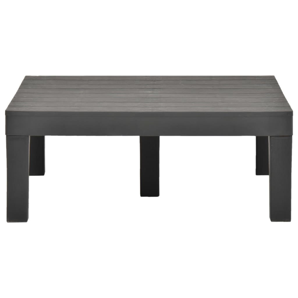 5-tlg. Garten-Lounge-Set Kunststoff Anthrazit