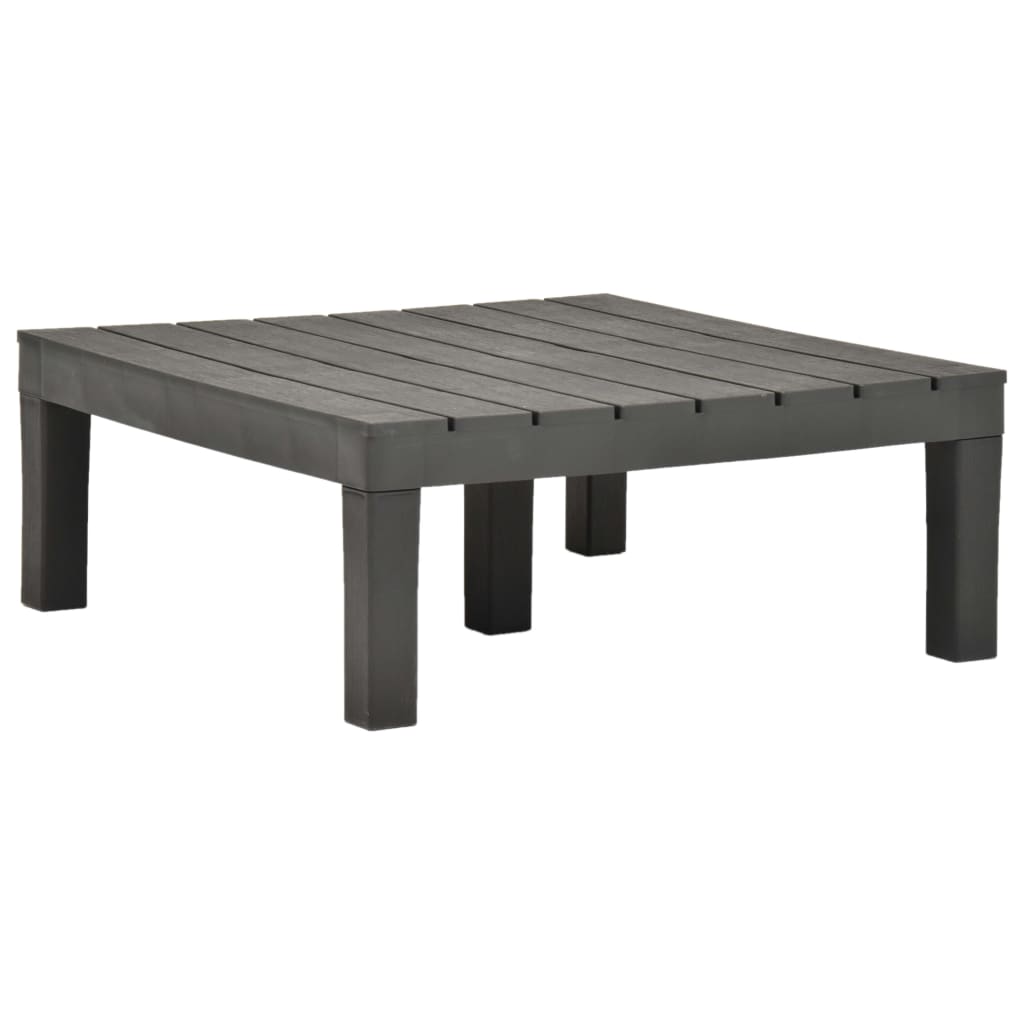5-tlg. Garten-Lounge-Set Kunststoff Anthrazit