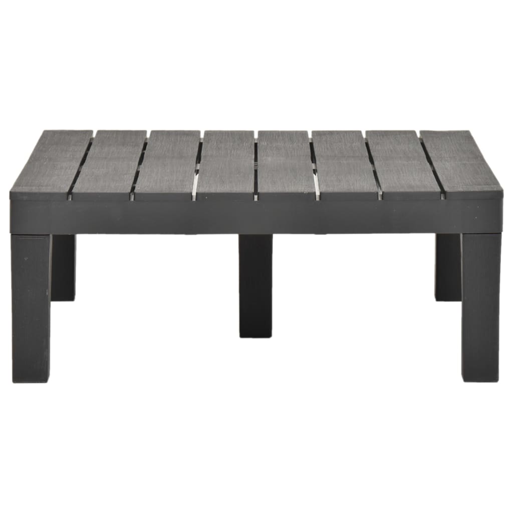 5-tlg. Garten-Lounge-Set Kunststoff Anthrazit