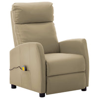 Thumbnail for Massagesessel Cappuccino-Braun Kunstleder