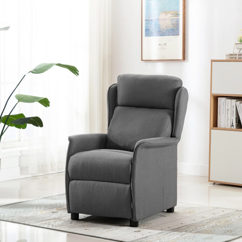 Relaxsessel Hellgrau Stoff