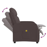 Thumbnail for Massagesessel Dunkelbraun Stoff