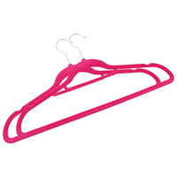 Thumbnail for 20 Stk. Kleiderbügel-Set Anti-Rutsch Rosa Samt