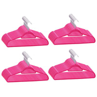 Thumbnail for 100 Stk. Kleiderbügel-Set Anti-Rutsch Rosa Samt