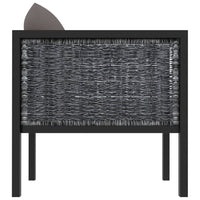 Thumbnail for Sofa-Element mit Kissen Poly Rattan Anthrazit