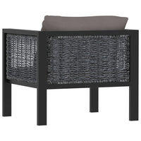 Thumbnail for Sofa-Element mit Kissen Poly Rattan Anthrazit