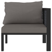 Thumbnail for Sofa-Eckelement mit Linker Armlehne Poly Rattan Anthrazit