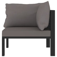 Thumbnail for Sofa-Eckelement mit Linker Armlehne Poly Rattan Anthrazit